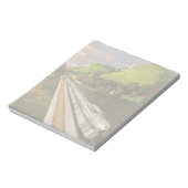 ヴィンテージ機関車inカントリー,列車による休暇 ノートパッド (回転)