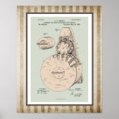 ヴィンテージ機関銃フィーダー特許 ポスター (正面)