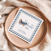 ヴィンテージ機雲水彩赤ちゃんシャワー スタンダードカクテルナプキン