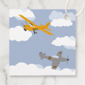 ヴィンテージ機飛行機飛行機第レトロ第1誕生日 フェイバータグ (裏面)