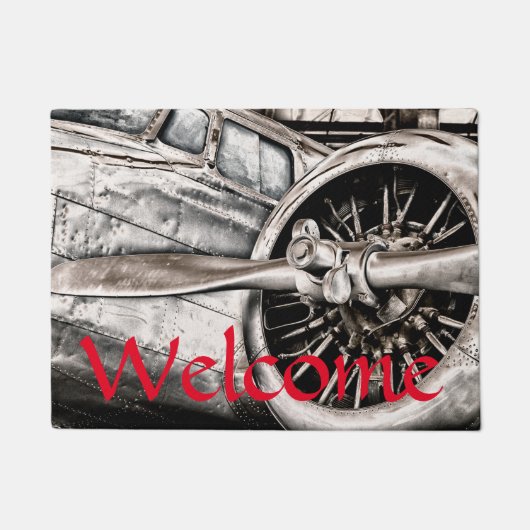 ヴィンテージ機 ドアマット (正面)