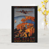 ヴィンテージ機 – 旅行の贈り物と挨拶 カード (黄色い花)