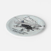 ヴィンテージ機 |旅行誕生日パーティー ペーパープレート (アングル)