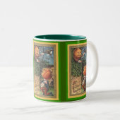 ヴィンテージ歌うかぼちゃ男 ツートーンマグカップ (正面右)