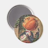 ヴィンテージ歌うかぼちゃ男 マグネット (正面/裏面)