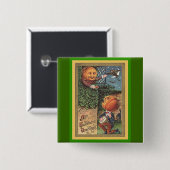 ヴィンテージ歌うかぼちゃ男 缶バッジ (正面&裏面)