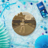 ヴィンテージ歌唱カウボーイ誕生日 ペーパープレート (パーティー)