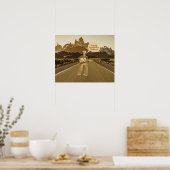 ヴィンテージ歌唱カウボーイ誕生日 ポスター (キッチン)