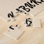 ヴィンテージ歌舞伎おもしろい美学日本のカスタム ジグソーパズル (側面)