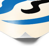 ヴィンテージ歌舞伎おもしろい美学日本のカスタム フォトプリント (角)