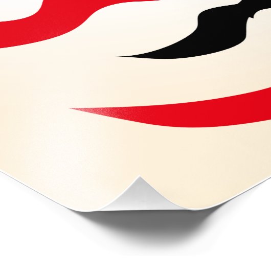 ヴィンテージ歌舞伎おもしろい美学日本のカスタム フォトプリント (角)