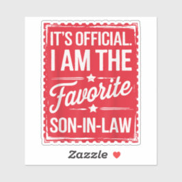 ヴィンテージ正式な私はお気に入りの義理の息子だ シール