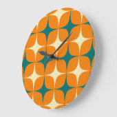 ヴィンテージ正方形 ラージ壁時計 (傾斜)