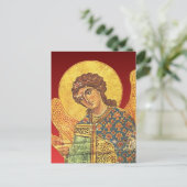 ヴィンテージ正統派イコン、エンジェル・ガブリエル ポストカード (スタンド正面)