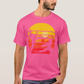 ヴィンテージ武術アーツファイターカップル戦士レトロ Tシャツ