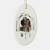 ヴィンテージ歯医者の贈り物 セラミックオーナメント (右)