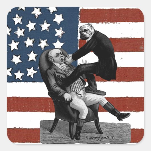 ヴィンテージ歯科医 スクエアシール (正面)