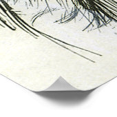 ヴィンテージ歯科、男の子を椅子に座らせた歯医者 ポスター (角)