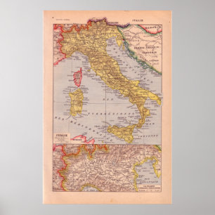 ヴィンテージ歴史的な1920年のイタリア ポスター