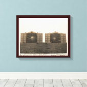 ヴィンテージ歴史飛行船、カーディントン飛行船小屋 キャンバスプリント (インサイチュ (ウッドフロア))