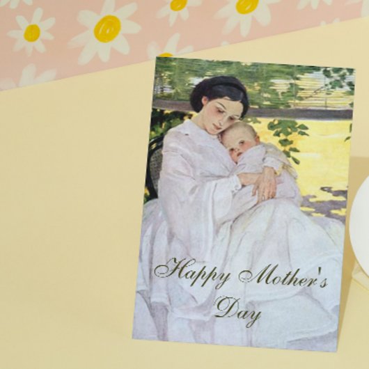 ヴィンテージ母とベビー カード