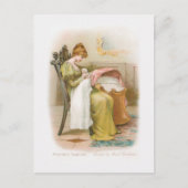 ヴィンテージ母とベビー シーズンポストカード (正面)