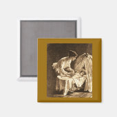 ヴィンテージ母とベビー マグネット (正面/裏面)