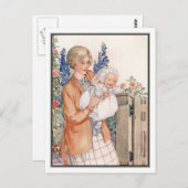 ヴィンテージ母とベビーbyアン・アンダーソン ポストカード (正面/裏面)