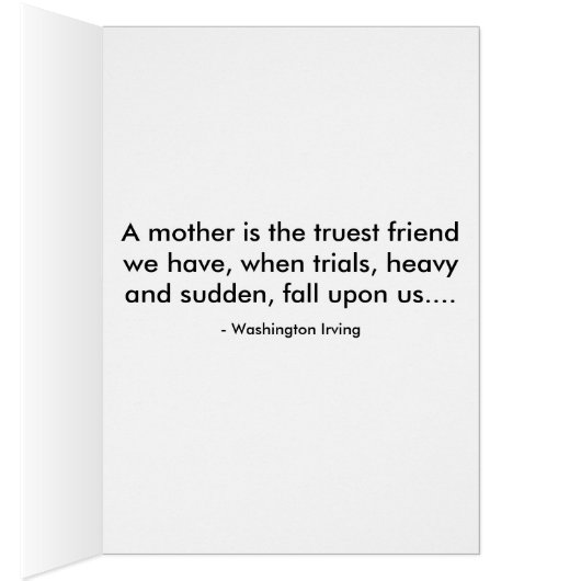 ヴィンテージ母と娘の母の日カード (内側 (右))