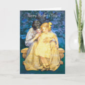 ヴィンテージ母と娘の母の日カード シーズンカード (正面)