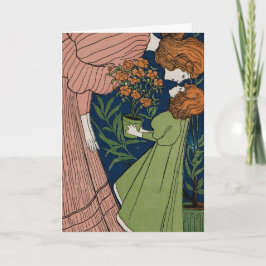 ヴィンテージ母と娘の母の日 カード