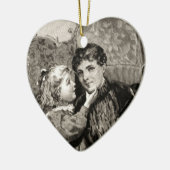 ヴィンテージ母と小さな女の子オーナメント セラミックオーナメント (左)