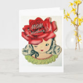 ヴィンテージ母の日のカード カード (黄色い花)