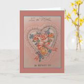 ヴィンテージ母の日のグリーティングカード カード (黄色い花)