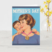 ヴィンテージ母の日のグリーティングカード カード (黄色い花)