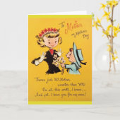 ヴィンテージ母の日のグリーティングカード カード (黄色い花)