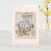 ヴィンテージ母の日のグリーティングカード カード (黄色い花)