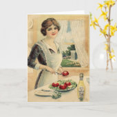 ヴィンテージ母の日のグリーティングカード カード (黄色い花)