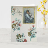 ヴィンテージ母の日のグリーティングカード カード (黄色い花)