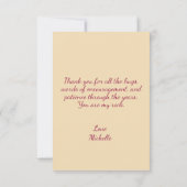 ヴィンテージ母の日のコラージュのカード サンキューカード (裏面)