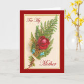 ヴィンテージ母の日のフローラバラ カード (黄色い花)