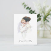 ヴィンテージ母の日の母とベビー シーズンポストカード (スタンド正面)