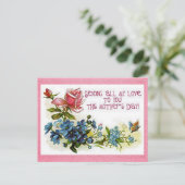 ヴィンテージ母の日の花 ポストカード (スタンド正面)