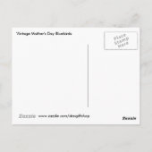 ヴィンテージ母の日の花 ポストカード (裏面)