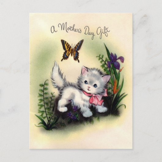 ヴィンテージ母の日はがき ポストカード (正面)