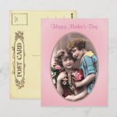 ヴィンテージ母の日はがき ポストカード (正面/裏面)