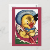 ヴィンテージ母の日はがき ポストカード (正面/裏面)