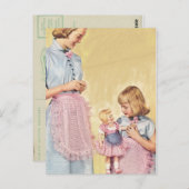 ヴィンテージ母の日はがき ポストカード (正面/裏面)