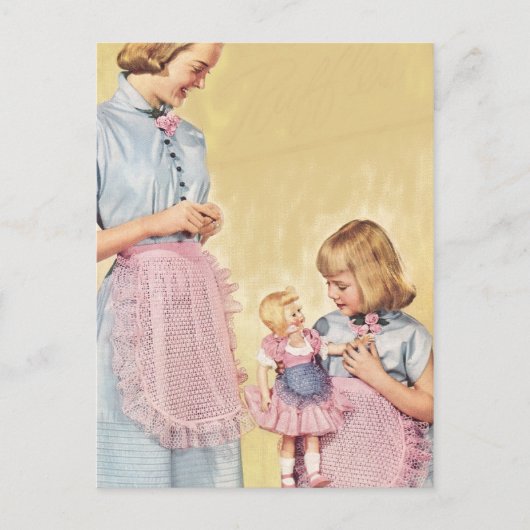 ヴィンテージ母の日はがき ポストカード (正面)