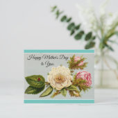 ヴィンテージ母の日フローラ ポストカード (スタンド正面)